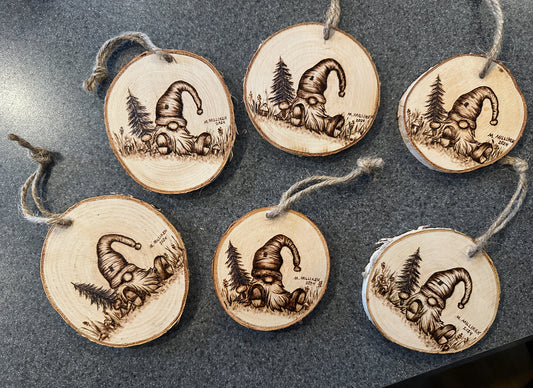 Gnome Christmas ornament