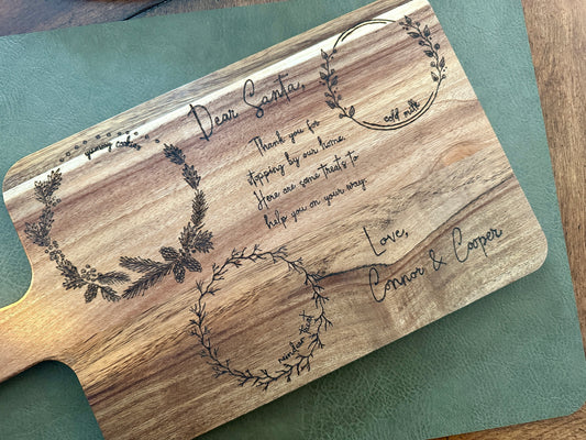 “Dear Santa” Charcuterie Board